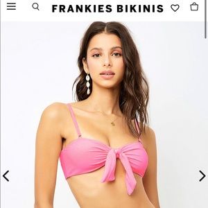 Frankies Bikini Heart Throb Pink Enzo Bikini Top